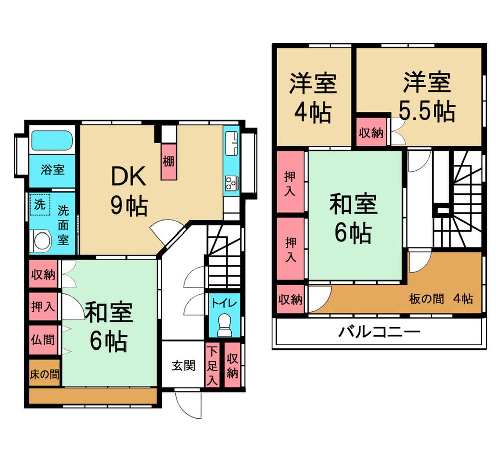 Floor plan. 11.5 million yen, 4LDK, Land area 73.75 sq m , Building area 86.75 sq m