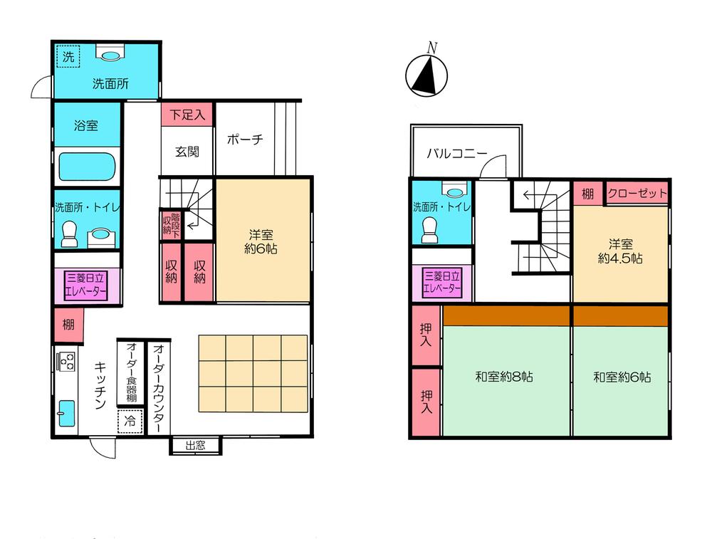 Floor plan. 41,500,000 yen, 4LDK, Land area 150.74 sq m , Building area 117.63 sq m floor plan