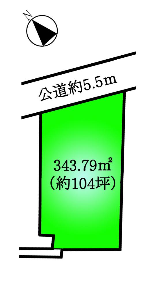 Compartment figure. Land price 35,700,000 yen, It is the site of the land area 343.79 sq m 1 compartment
