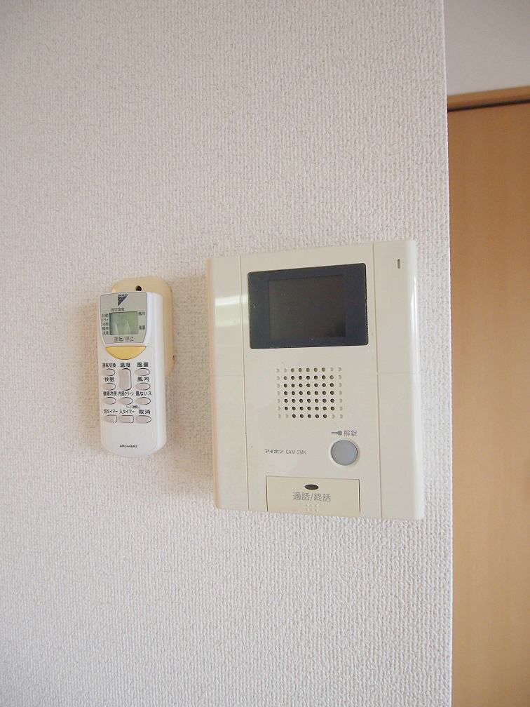 Security. TV monitor with intercom