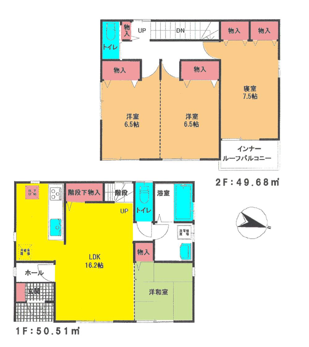 Floor plan. 30,800,000 yen, 4LDK, Land area 200.11 sq m , Building area 100.19 sq m floor plan