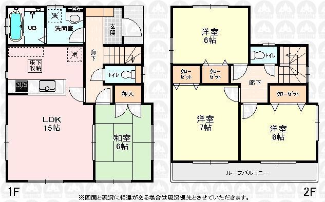 Floor plan. 21 million yen, 4LDK, Land area 100.3 sq m , Building area 94.81 sq m