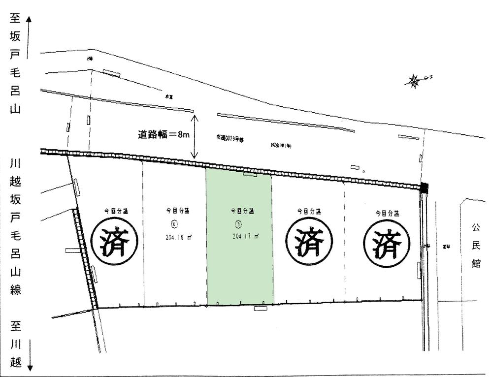 Compartment figure. Land price 14.5 million yen, Land area 204.17 sq m