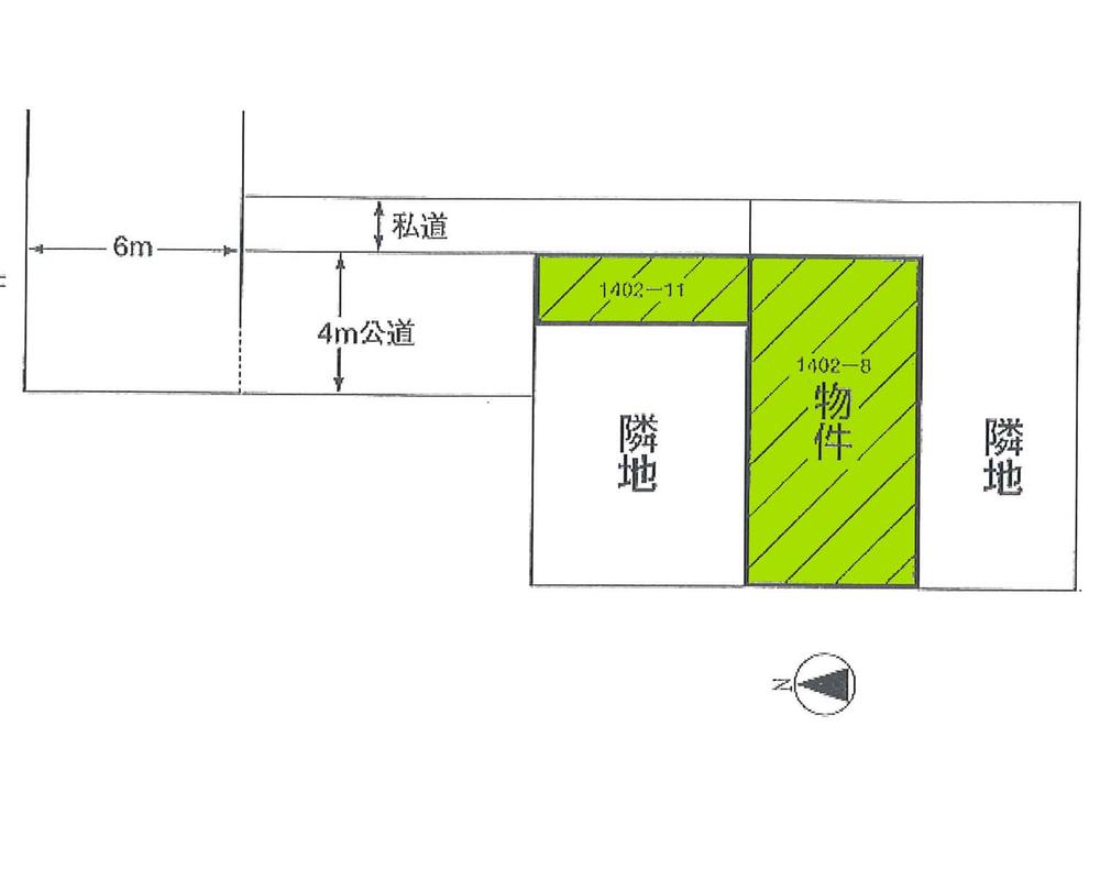 Compartment figure. Land price 10.8 million yen, Land area 119 sq m