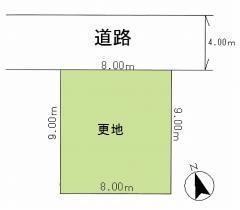 Compartment figure. Land price 7.3 million yen, Land area 71.99 sq m compartment view
