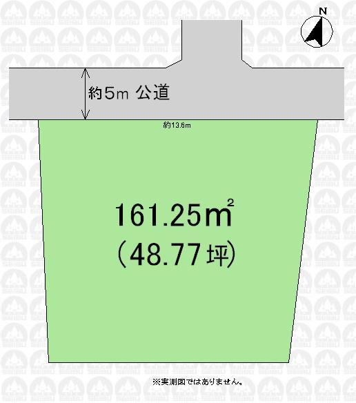 Compartment figure. Land price 19,800,000 yen, Land area 161.25 sq m