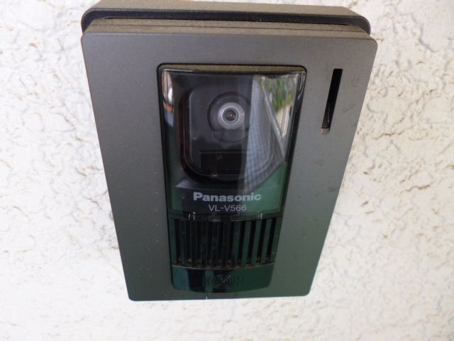 Security. TV monitor with intercom