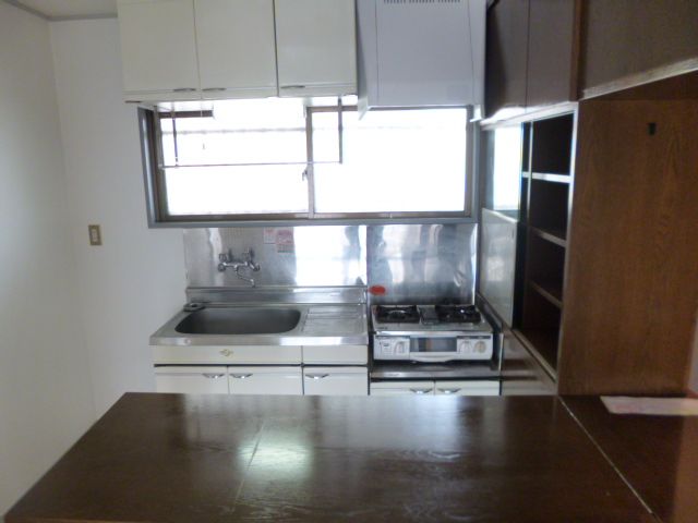 Kitchen. With window bright kitchen