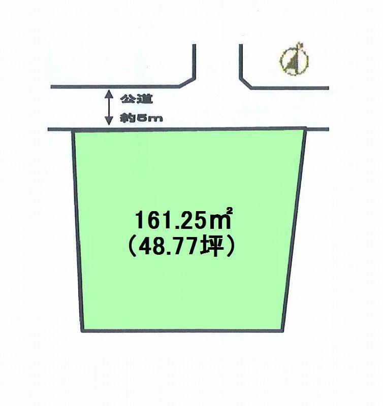 Compartment figure. Land price 19,800,000 yen, Land area 161.25 sq m