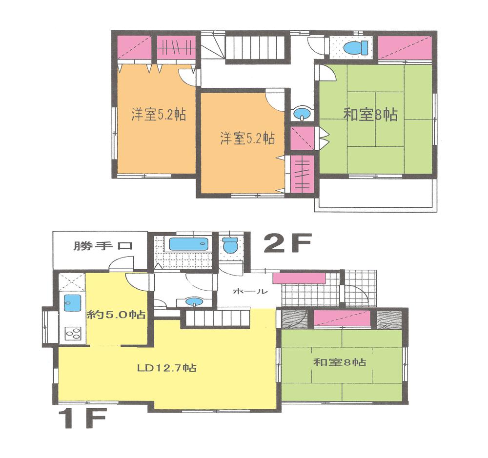 Floor plan. 27,800,000 yen, 4LDK, Land area 173.3 sq m , Building area 108.47 sq m floor plan