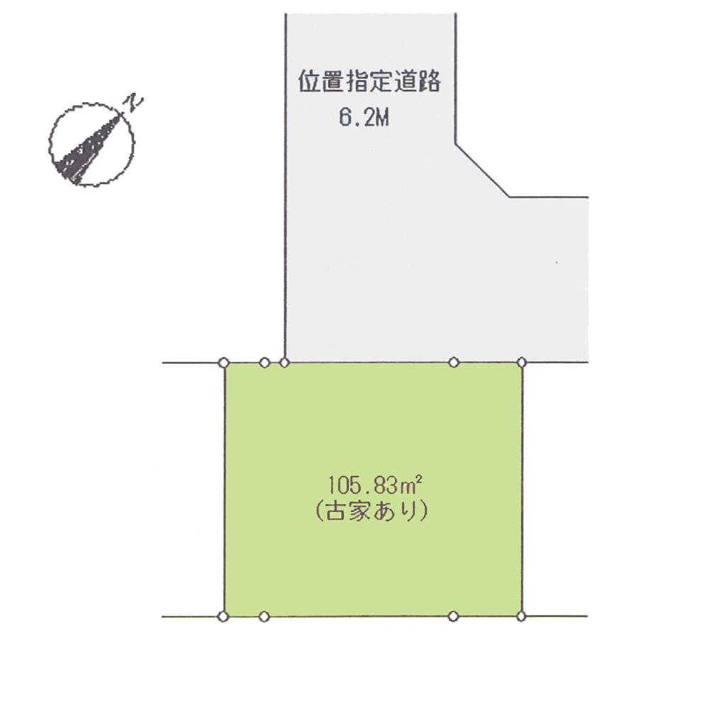 Compartment figure. Land price 13.5 million yen, Land area 105.83 sq m compartment view