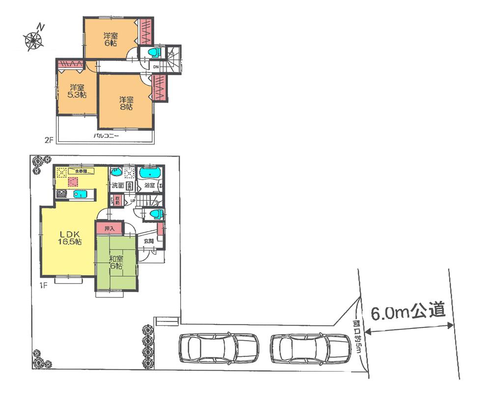 Floor plan. 33,800,000 yen, 4LDK, Land area 176.03 sq m , Building area 100.19 sq m floor plan
