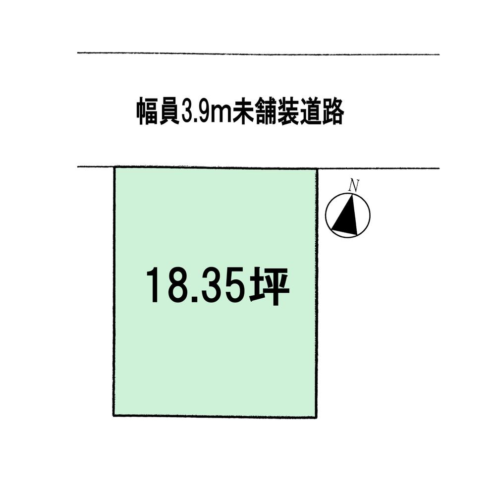 Compartment figure. Land price 6.5 million yen, Land area 60.66 sq m