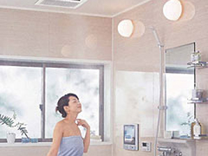 Bathing-wash room.  [Mist sauna] With a "mist function" in the bathroom heating dryer to warm quickly bathroom, Popular mist sauna is easy to enjoy at home.  ※ There are individual differences in effect. (Same specifications)