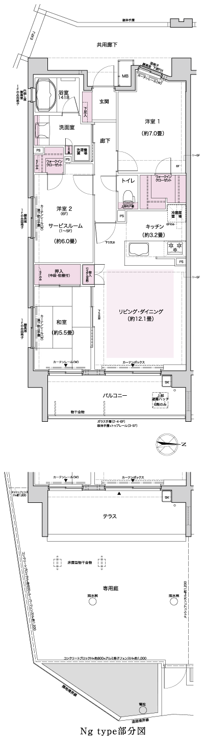 Floor: 2LDK + S, the occupied area: 77.31 sq m