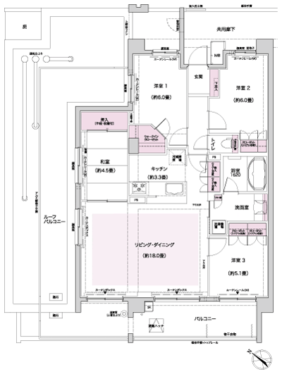 Floor: 4LDK, occupied area: 92.64 sq m