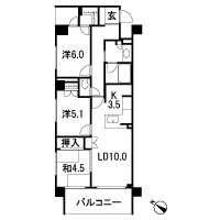 Floor: 3LDK, occupied area: 71.16 sq m