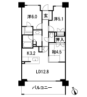 Floor: 3LDK, occupied area: 70.64 sq m