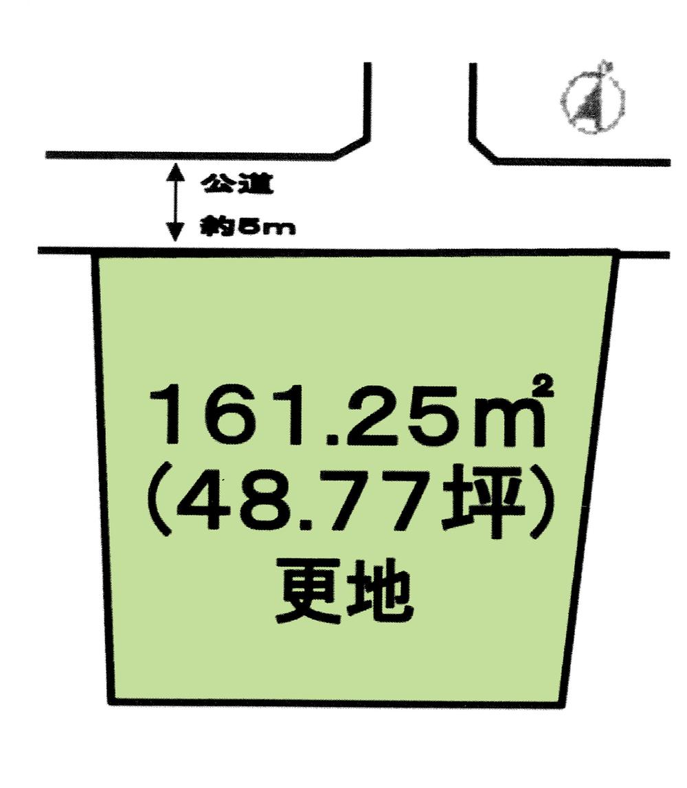 Compartment figure. Land price 19,800,000 yen, Land area 161.25 sq m compartment view
