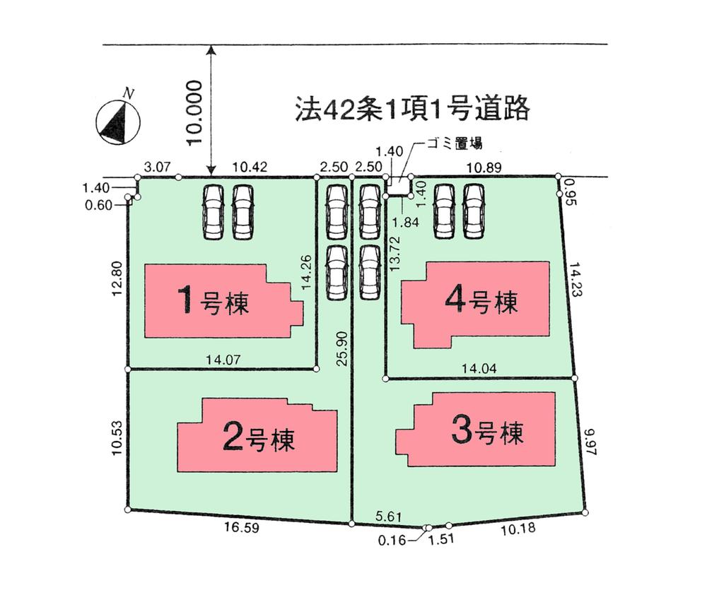 Compartment figure. 22,800,000 yen, 4LDK, Land area 219.39 sq m , Building area 105.16 sq m