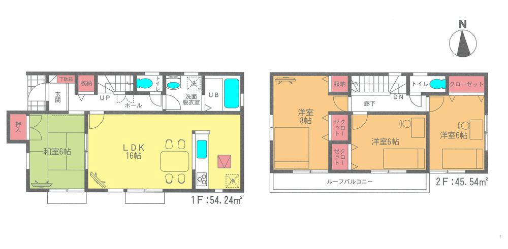 Floor plan. 28,900,000 yen, 4LDK, Land area 132.01 sq m , Building area 99.78 sq m floor plan