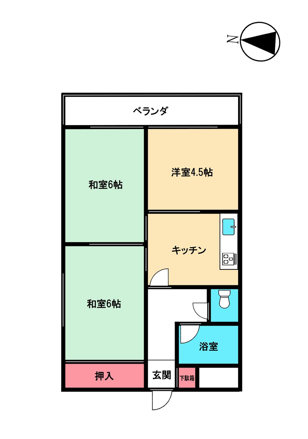 Floor plan. 3K, Price 10.5 million yen, Occupied area 40.16 sq m
