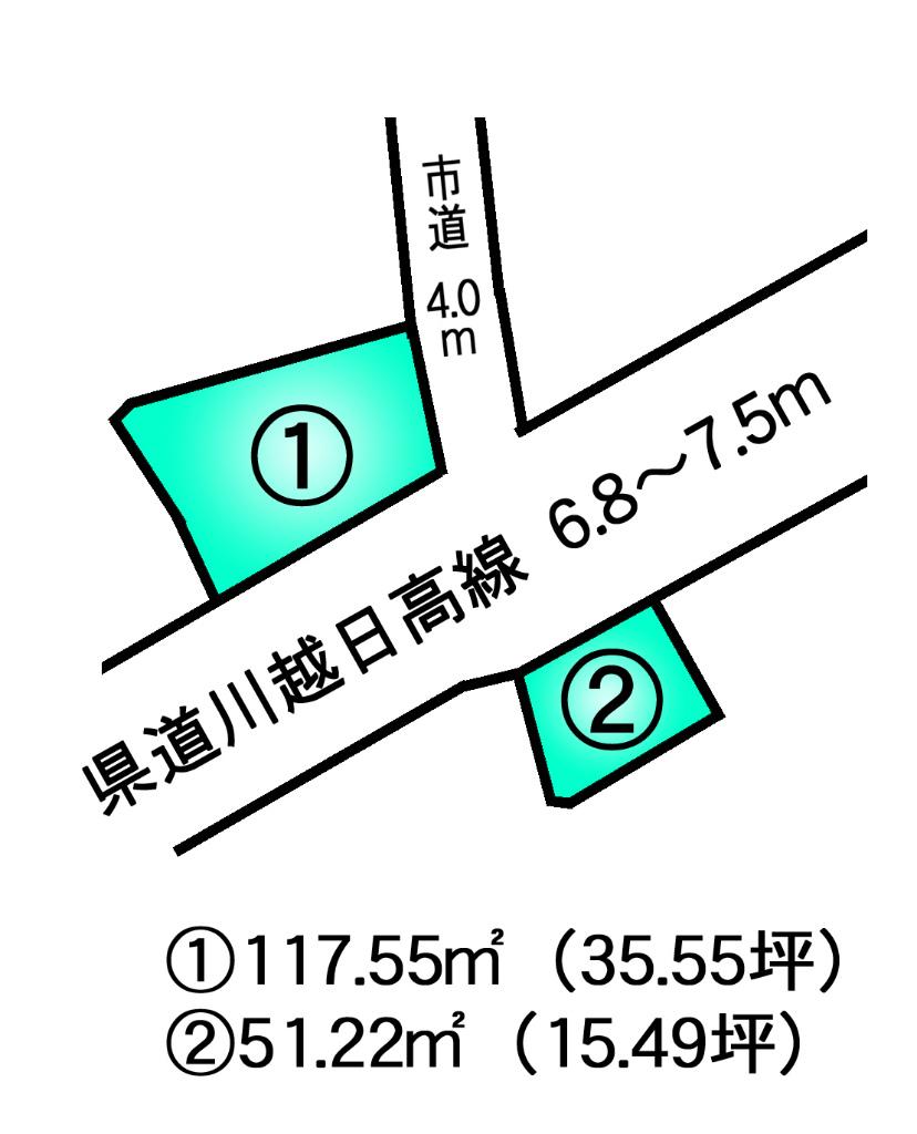 Compartment figure. Land price 19,800,000 yen, Land area 168.77 sq m compartment view