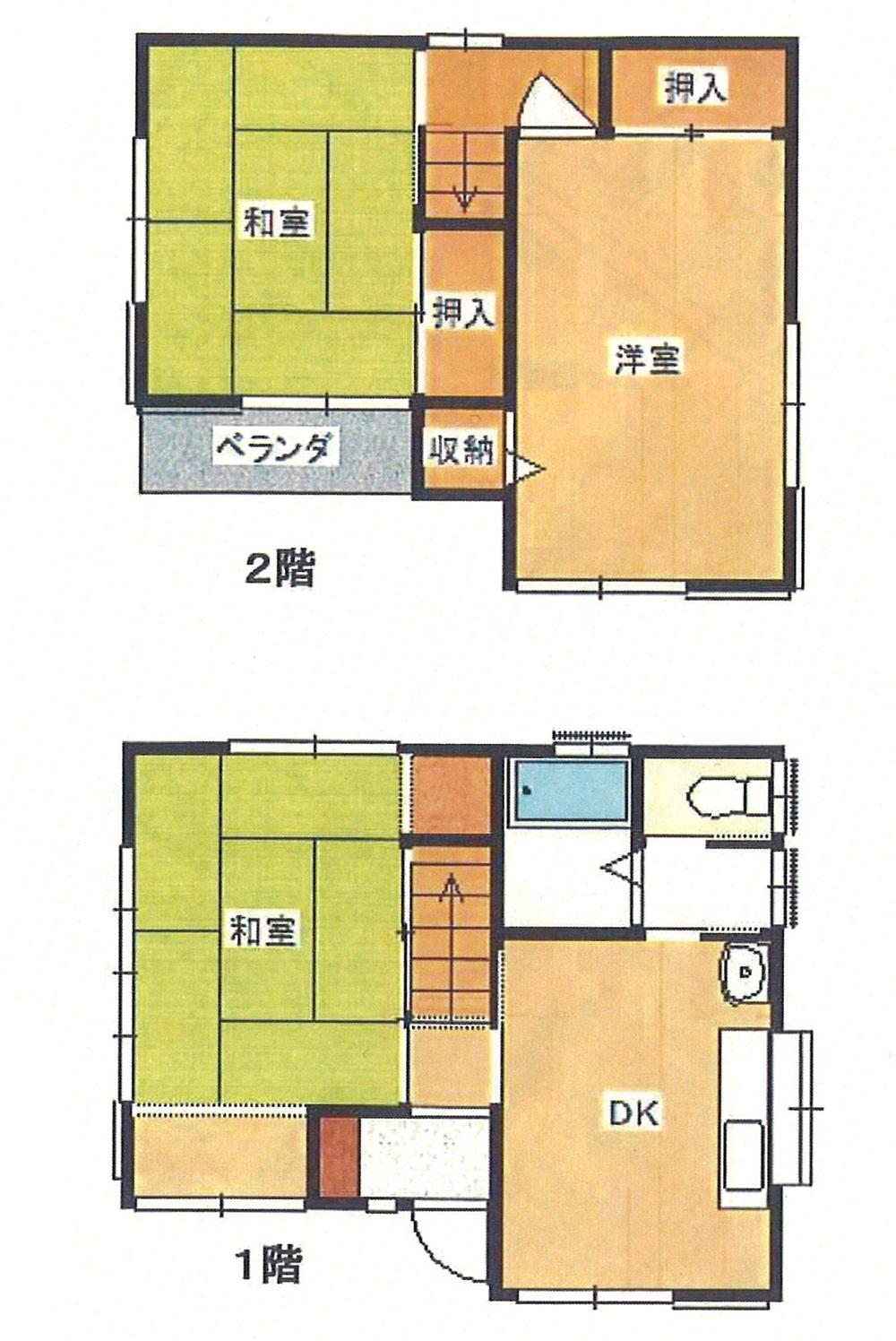 Floor plan. 13.8 million yen, 3DK, Land area 78.56 sq m , Building area 57.95 sq m floor plan