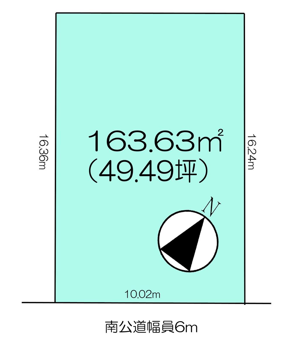 Compartment figure. Land price 27.5 million yen, Land area 163.63 sq m