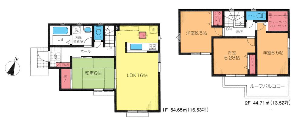 Floor plan. 21,800,000 yen, 4LDK, Land area 133.76 sq m , Building area 99.36 sq m floor plan
