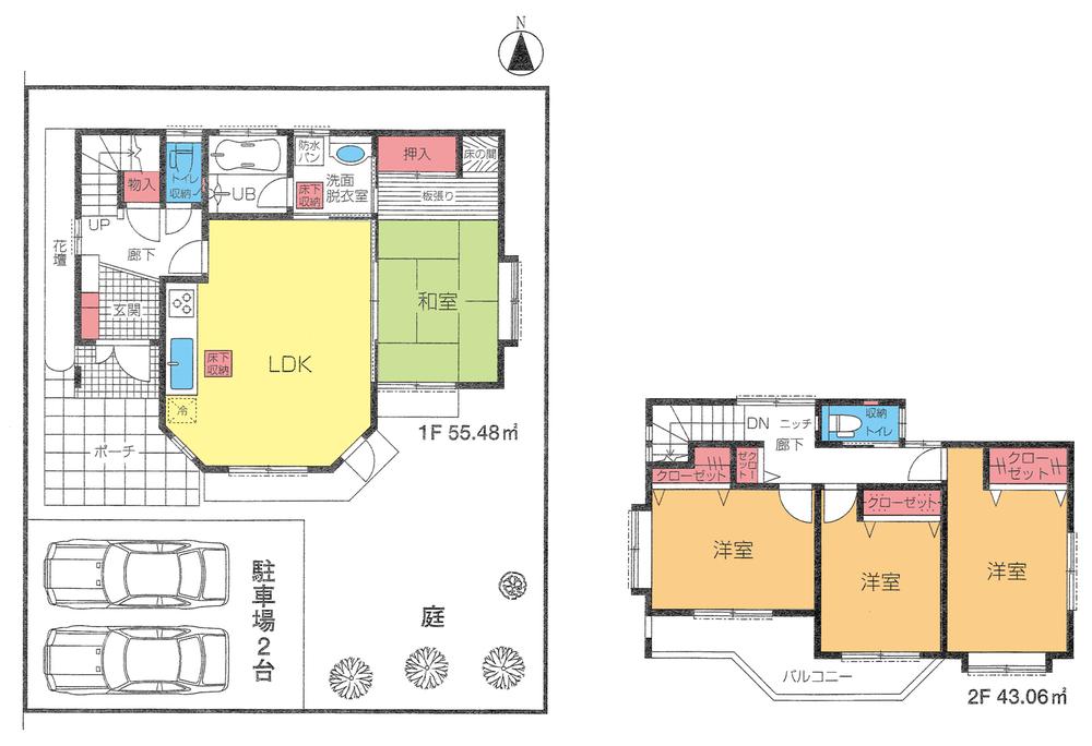 Floor plan. 26.7 million yen, 4LDK, Land area 150.05 sq m , Building area 98.54 sq m floor plan