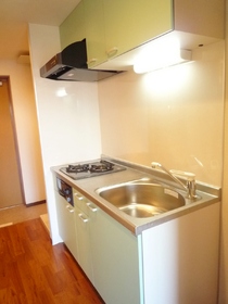 Kitchen. 2-neck with gas stove.