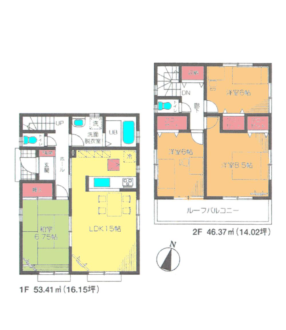 Floor plan. (3 Building), Price 24,800,000 yen, 4LDK, Land area 315.49 sq m , Building area 99.78 sq m
