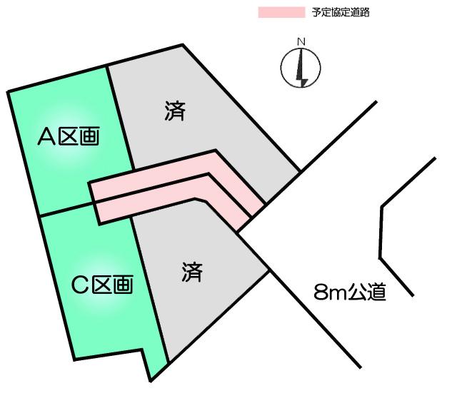 Compartment figure. Land price 14.5 million yen, Land area 153.73 sq m