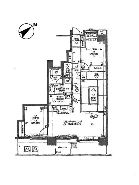 Floor plan. 3LDK, Price 20.8 million yen, Occupied area 73.23 sq m , Balcony area 15.75 sq m