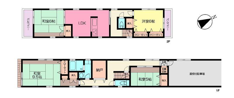 Floor plan. 19,800,000 yen, 4LDK+S, Land area 100 sq m , Building area 124.62 sq m Kawagoe Detached
