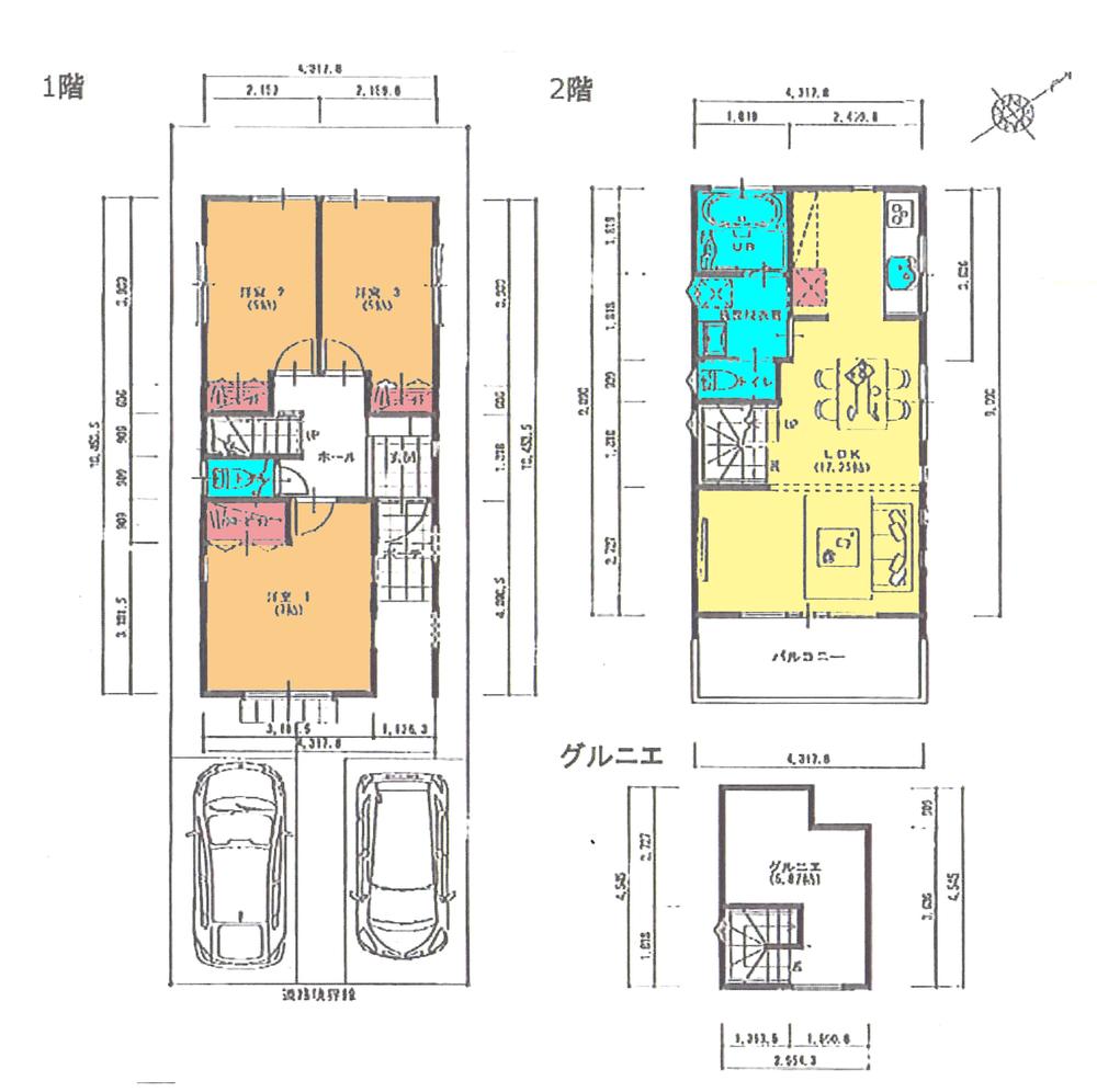 Floor plan. 19,800,000 yen, 3LDK, Land area 100.51 sq m , Building area 80.17 sq m floor plan