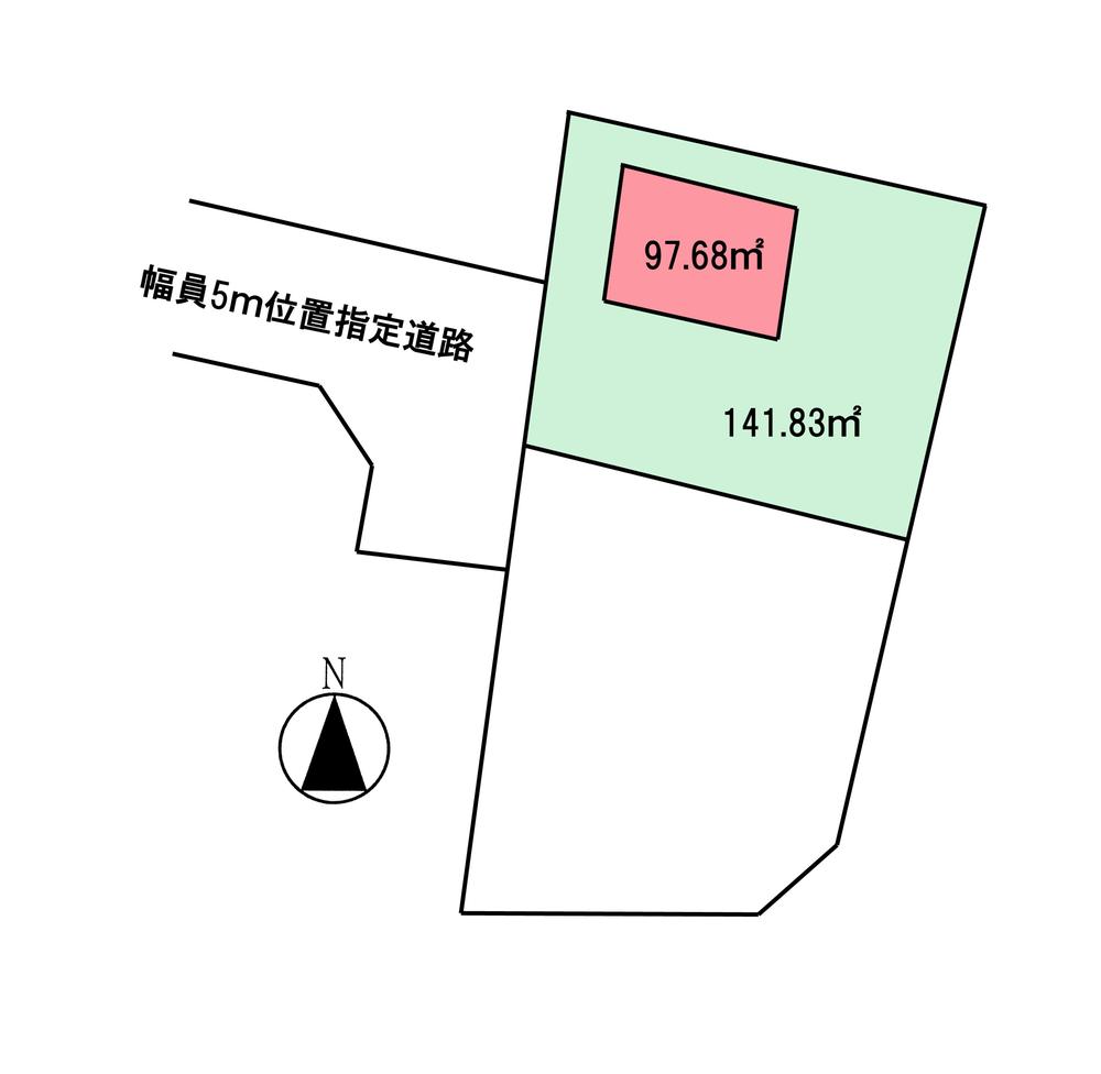 Compartment figure. 29,800,000 yen, 2DK, Land area 141.83 sq m , Building area 97.68 sq m