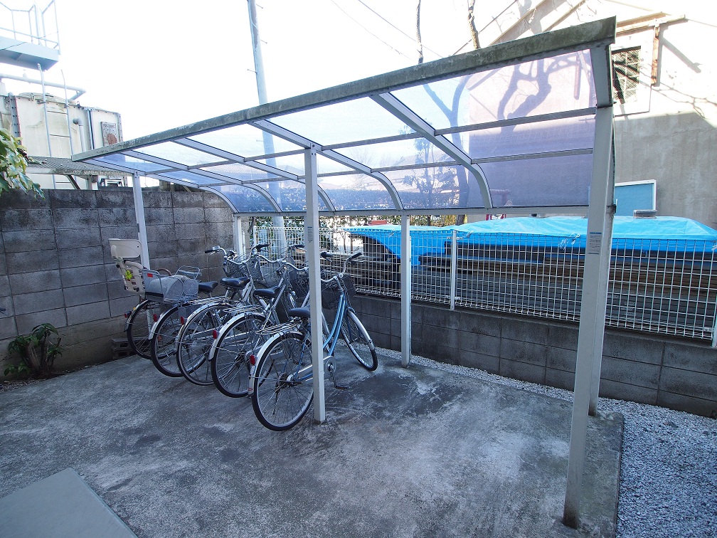 Other common areas. There is also a bicycle parking on site