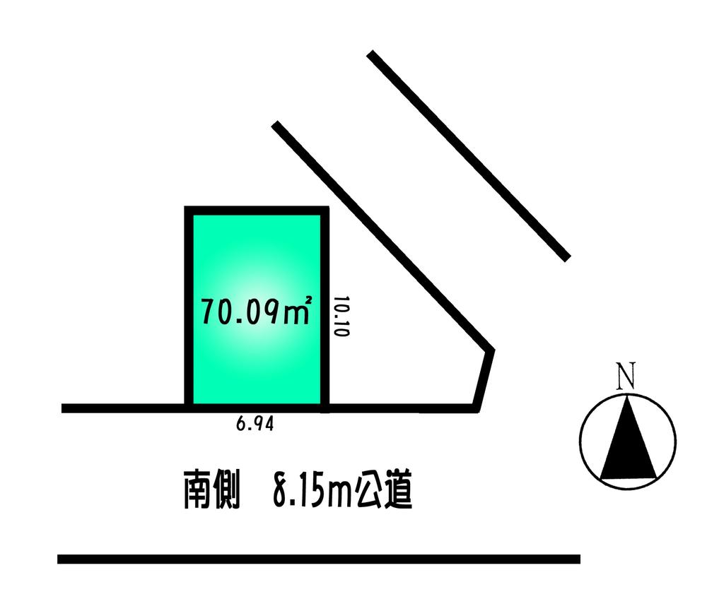 Compartment figure. Land price 6 million yen, Land area 70.09 sq m