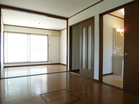 Living and room. You can use widely open the door