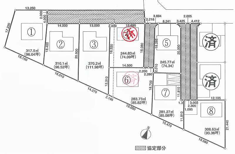 Compartment figure. Land price 10 million yen, Land area 281.27 sq m