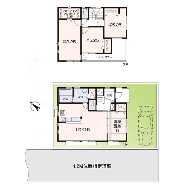 Floor plan. 34,800,000 yen, 4LDK, Land area 100.01 sq m , Building area 93.56 sq m