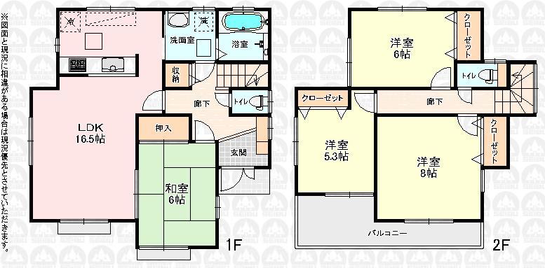 Floor plan. 33,800,000 yen, 4LDK, Land area 176.03 sq m , Building area 100.19 sq m floor plan