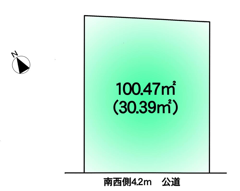 Compartment figure. Land price 10 million yen, Land area 100.47 sq m