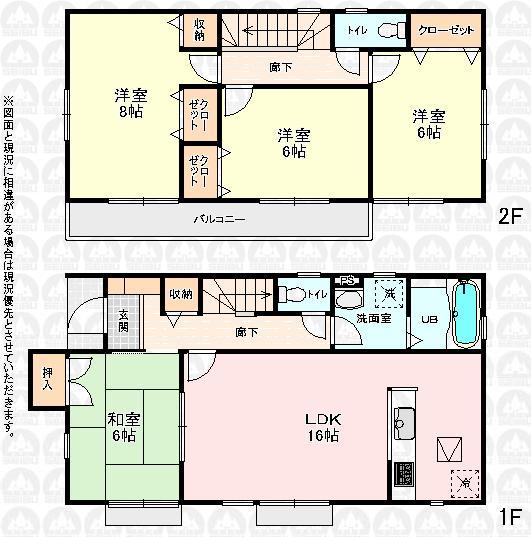 Floor plan. 28,900,000 yen, 4LDK, Land area 132.01 sq m , Building area 99.78 sq m floor plan