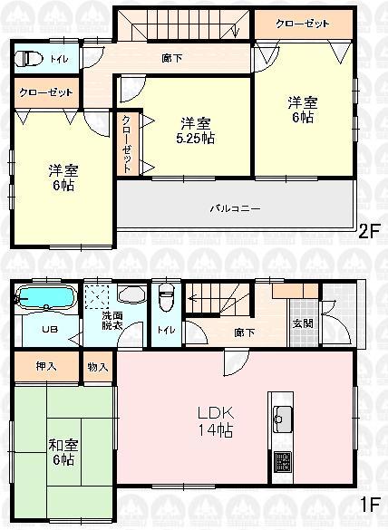 Building plan example (floor plan). Building plan example (No. 9 locations) Building price 12 million yen, Building area 92.74 sq m