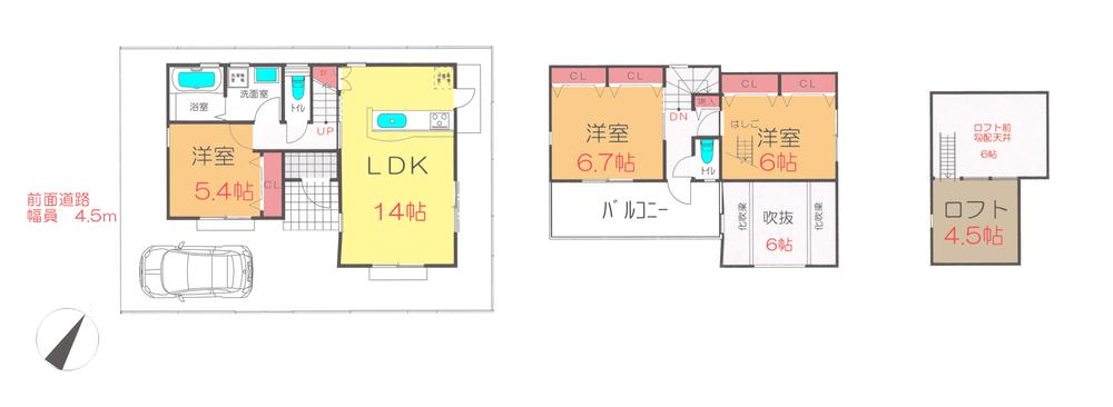 Floor plan. 21,800,000 yen, 3LDK, Land area 97.48 sq m , Building area 77.97 sq m floor plan