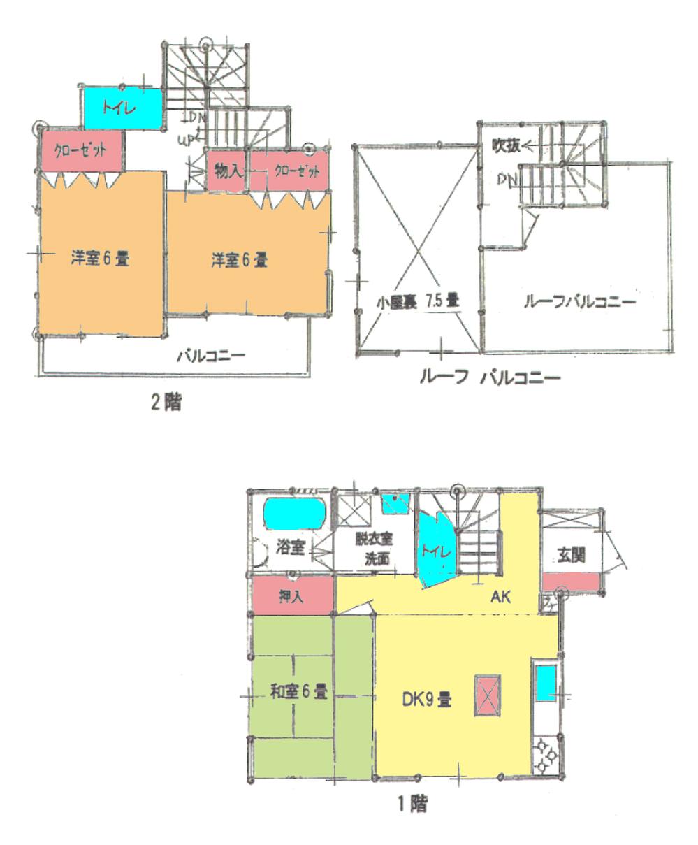 Floor plan. 24,800,000 yen, 3DK, Land area 103.42 sq m , Building area 82.17 sq m floor plan