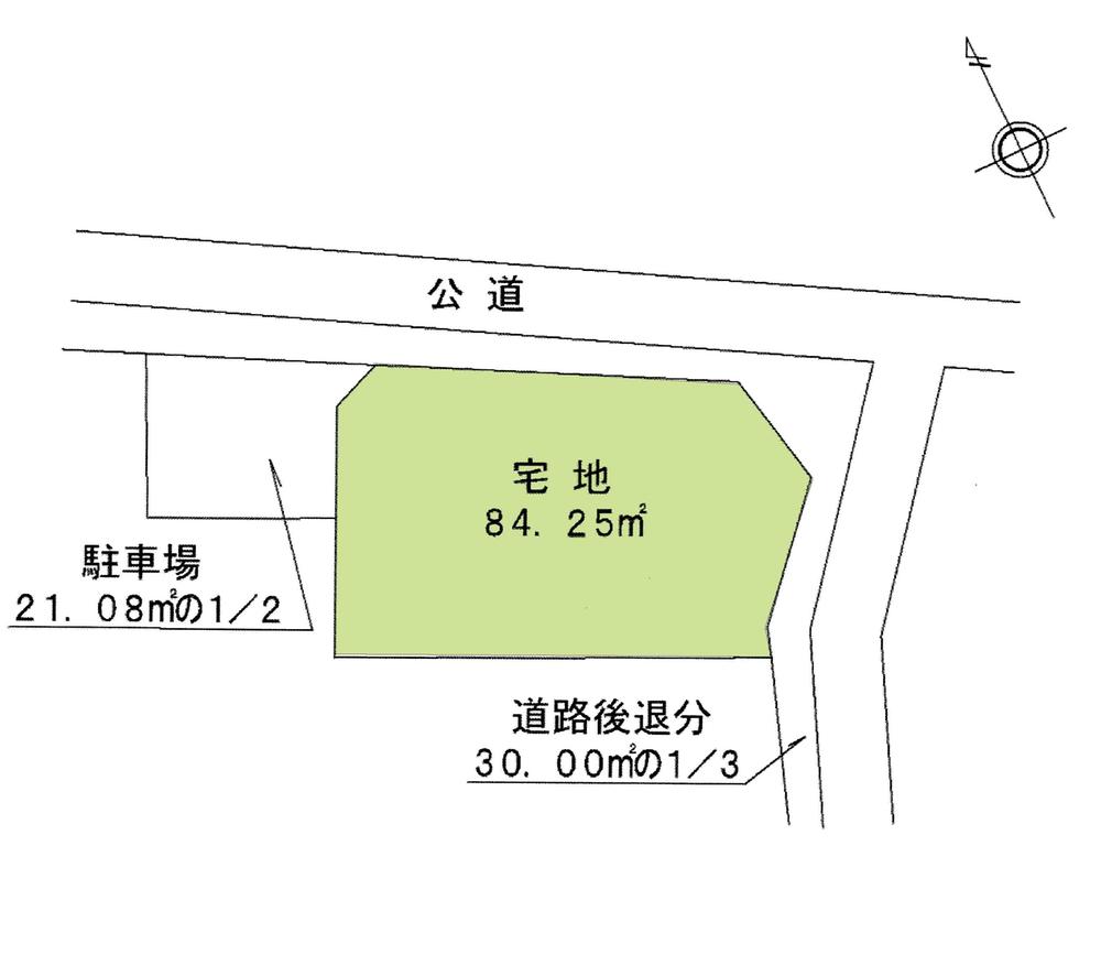 Compartment figure. Land price 10 million yen, Land area 84.25 sq m compartment view